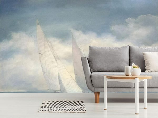 Transportation | Sailboat Voyage Wall Mural Transportation Transportation