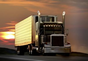 Transportation | Semi Truck On Highway Wall Mural Transportation Transportation