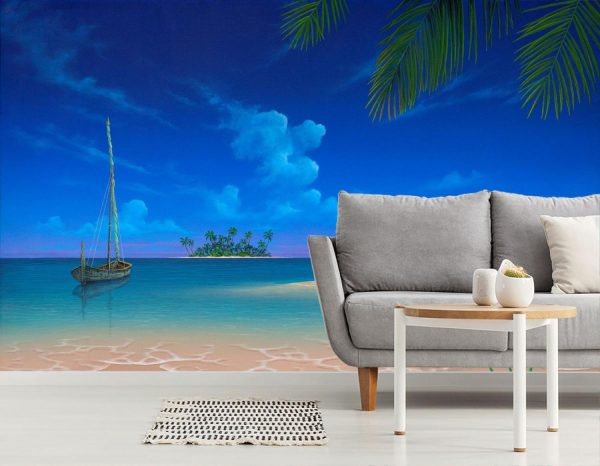 Transportation | Serenity Beach Wallpaper Mural Transportation Transportation