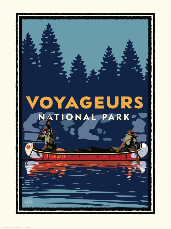 Trees | National Parks Voyageurs Canoe Mural Wallpaper Trees Trees