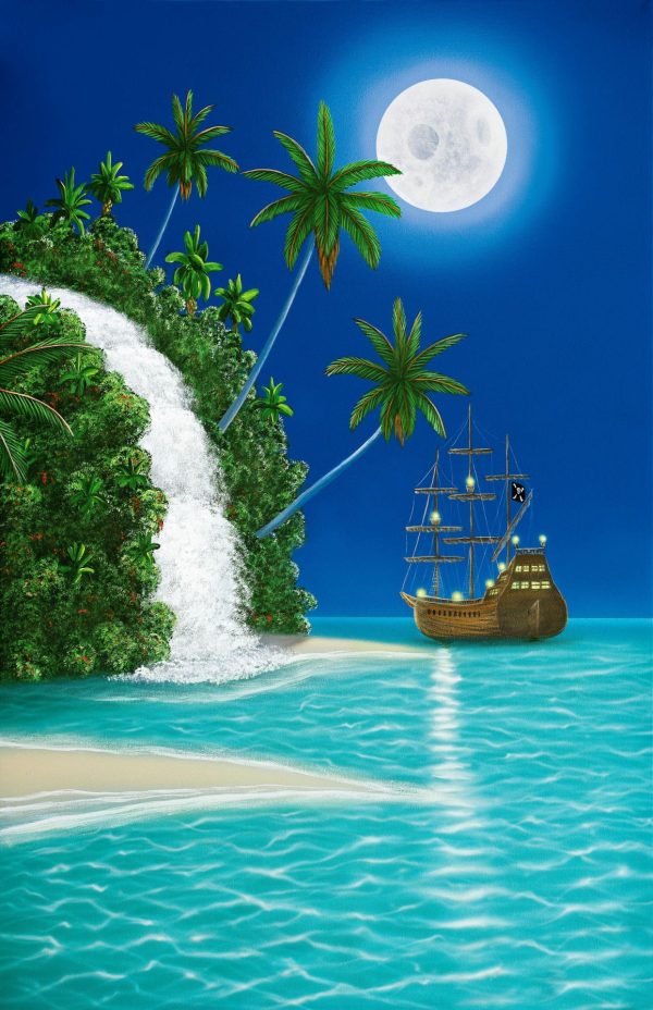 Trees | Pirate’s Lagoon Wallpaper Mural Beach & Tropical Beach & Tropical