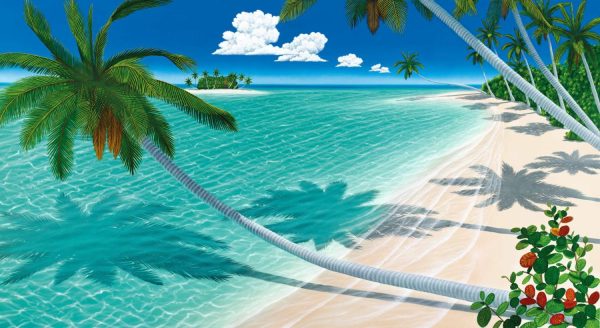 Trees | Your Personal Paradise Mural Wallpaper Beach & Tropical Beach & Tropical