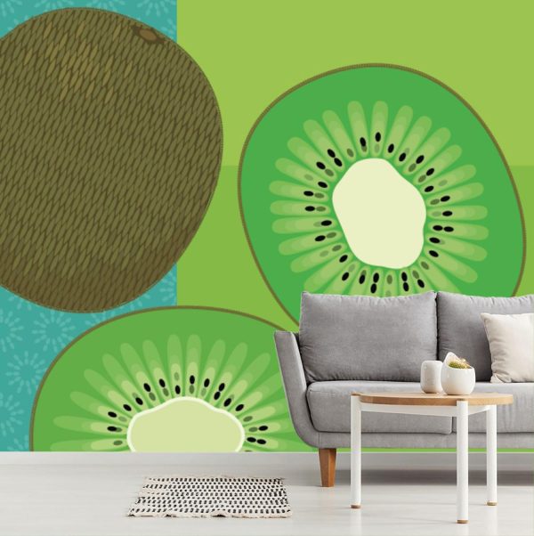 Activities & Leisure | Modern Fruits & Veggies – Kiwi Wall Mural Activities & Leisure Activities & Leisure