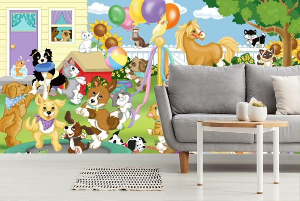 Activities & Leisure | Pet Party Wallpaper Mural Activities & Leisure Activities & Leisure