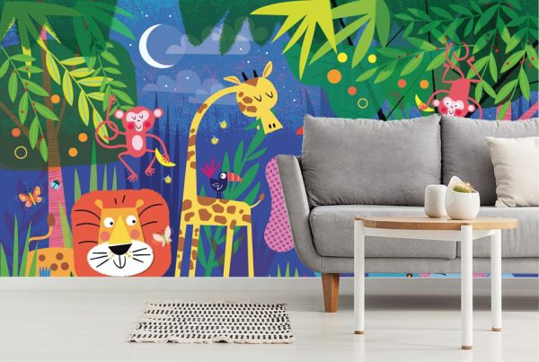 Animals | Jungle Animals Wall Mural Animals Animals