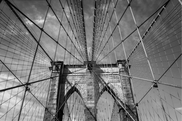 Architectural | Brooklyn Bridge New York City Mural Wallpaper Architectural Architectural