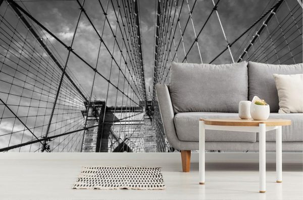 Architectural | Brooklyn Bridge New York City Mural Wallpaper Architectural Architectural