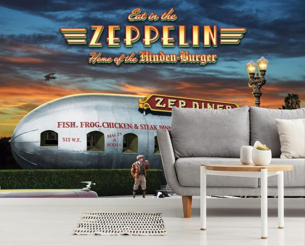 Architectural | Zeppelin Diner Wall Mural Architectural Architectural