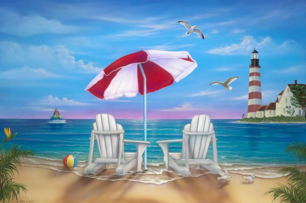 Beach & Tropical | Exotic Lighthouse Wallpaper Mural Beach & Tropical Beach & Tropical