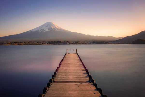 Beach & Tropical | Mt Fuji From The Pier Wall Mural Beach & Tropical Beach & Tropical