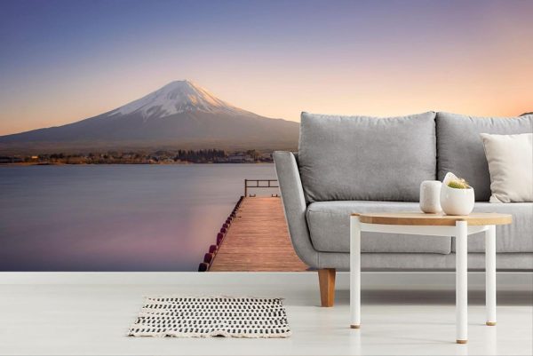 Beach & Tropical | Mt Fuji From The Pier Wall Mural Beach & Tropical Beach & Tropical