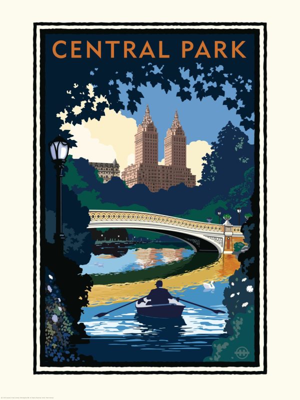 City & Skyline | Central Park Bridge Wall Mural Architectural Architectural