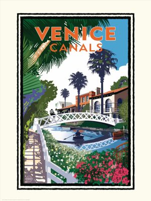 City & Skyline | Venice Canals Wallpaper Mural Architectural Architectural