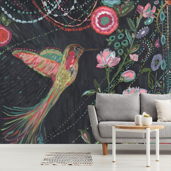 Animals | Humming Bird Mardi Gras Wallpaper Mural Animals Animals