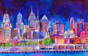 Colors | Philadelphia Wallpaper Mural City & Skyline City & Skyline