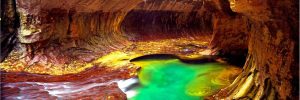 Extra Large | Rock Formations In A Slot Canyon At Zion National Park Wallpaper Mural Extra Large Extra Large