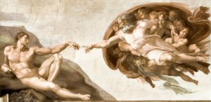 Fine Art | Sistine Chapel Ceiling, Creation Of Adam 2 Wall Mural Fine Art Fine Art