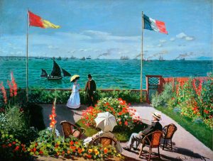 Fine Art | The Terrace At Sainte Adresse Wall Mural Fine Art Fine Art