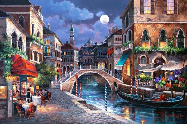 Architectural | Venice Street Cafe Wall Mural Architectural Architectural