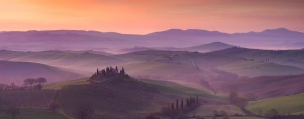 Italian | Belvedere And Tuscan Countryside Wallpaper Mural Italian Italian