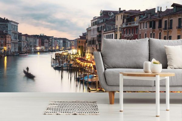 Italian | Grand Canale From Rialto Bridge Mural Wallpaper Italian Italian