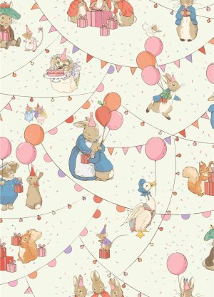 Kids Rooms | Party Time Bunting Pattern Wallpaper