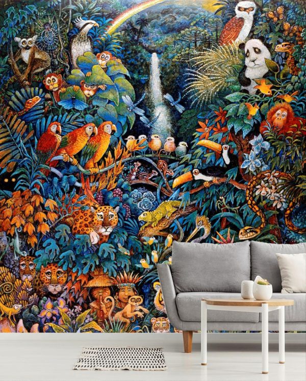 Kids Rooms | Rainforest Wallpaper Mural Forests Forests