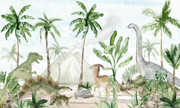 Art & Graphics | Dino Joy Wallpaper Mural Animals Animals