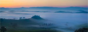 Forests | Misty Dawn In Tuscany Mural Wallpaper Forests Forests