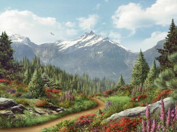 Nature | To The Mountain Wall Mural Landscapes & Scenic Landscapes & Scenic