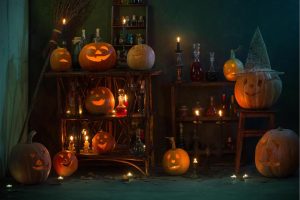 Kids Rooms | Halloween Pumpkins and Magic Potions Wall Mural Activities & Leisure Activities & Leisure