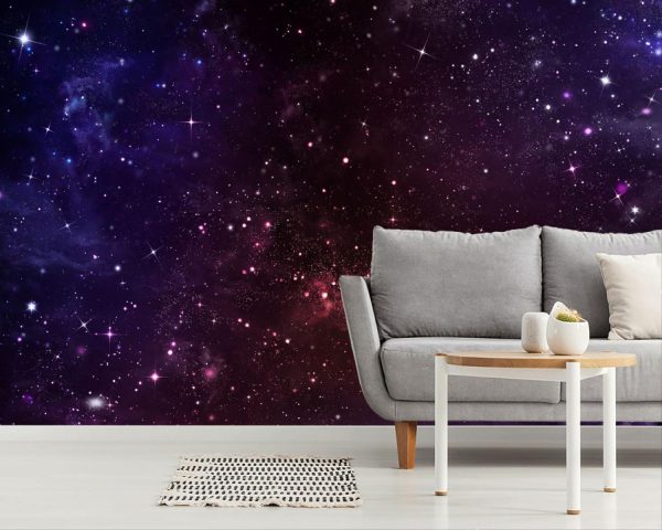 Space | Red And Blue Space Sky Mural Wallpaper Space Space