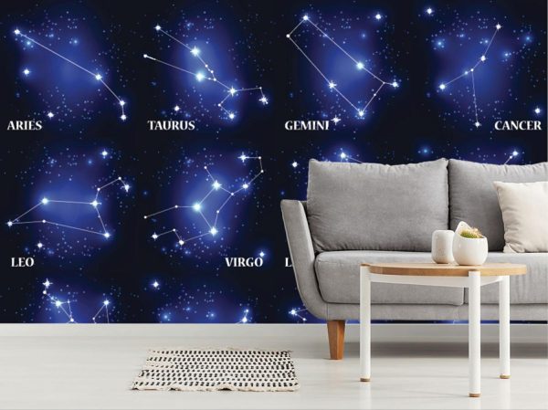 Space | Zodiac Sign Constellations Wall Mural Space Space