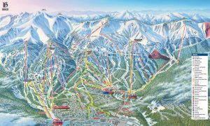 Sports | Breckenridge Ski Trail Map With Legend Wall Mural Maps & Flags Maps & Flags